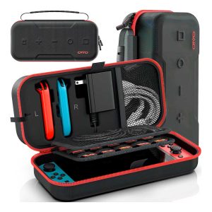 Estuche Rígido Nintendo Switch Oled Con Espacio Para Cargador